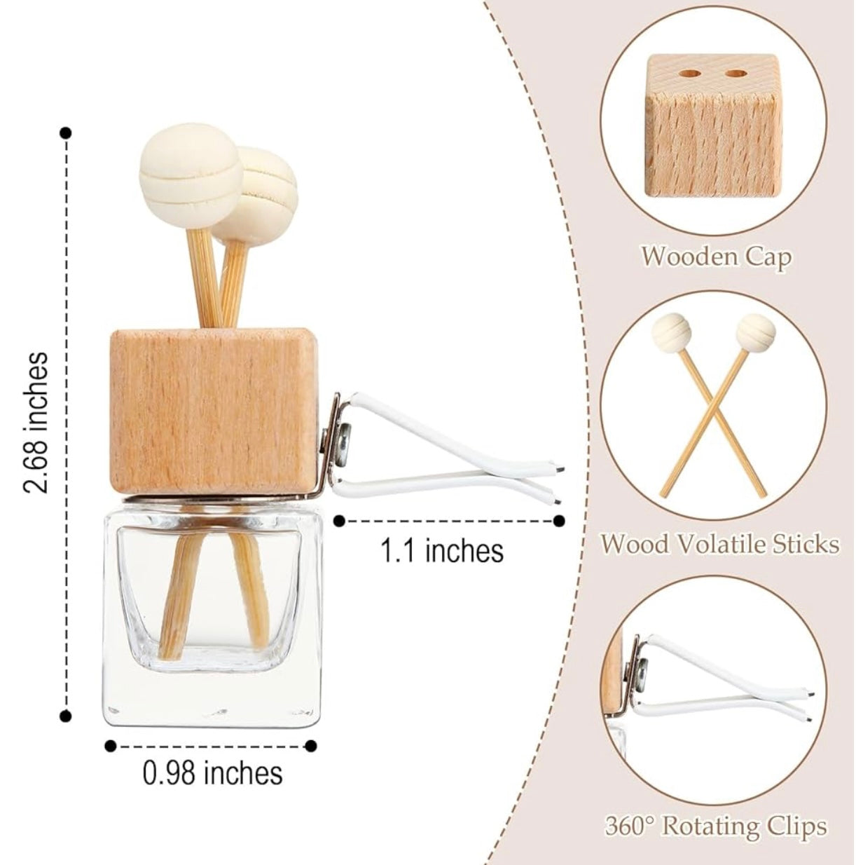 Desk Top/Vent Clip Car Diffuser