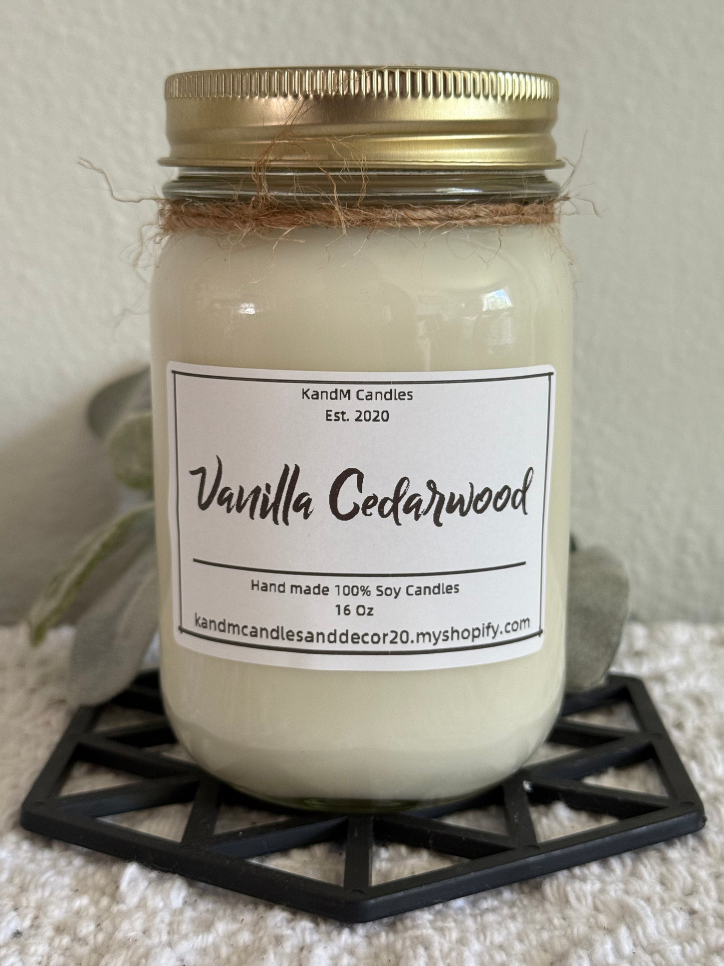 16oz Soy Mason Jar Candle